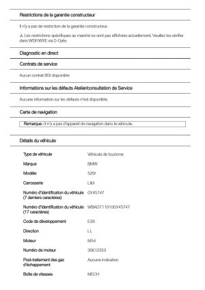 BMW 520i e39 1800km - 2000