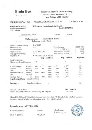 Volkswagen Golf 2 CL 51k km - 1989