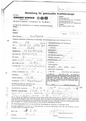 Volkswagen Golf 2 CL 51k km - 1989