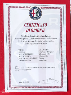 Alfa Romeo 2000 Spider - 1960