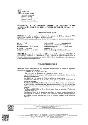 Fiat 124 Spider - 1980