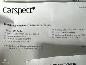 Volkswagen Golf Cabriolet Quartett - 1989