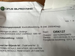 Volkswagen Golf Cabriolet Quartett - 1989