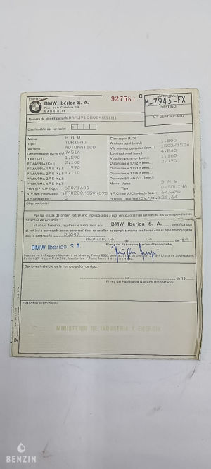 BMW 745i e23 1ère main - 1984