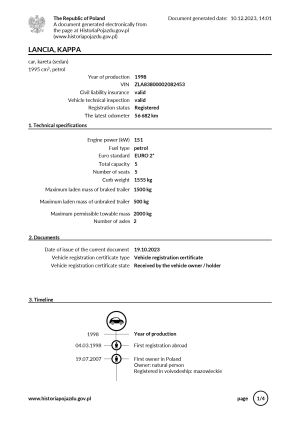 Lancia Kappa 58k km - 1998