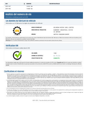 DeLorean DMC12 “Time Machine” - 1982