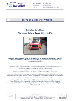 Alfa Romeo GT 2000 Veloce look GTA - 1972