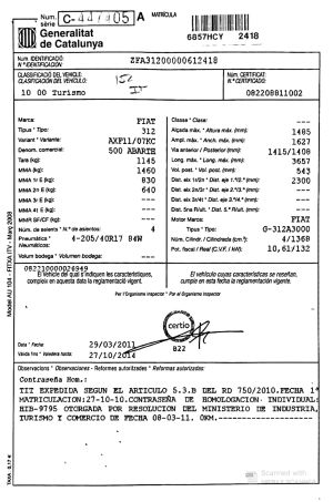 Abarth 695 Tributo Ferrari N°424/1649 - 2010
