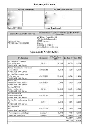 Aprilia Shiver 750 SL - 2008