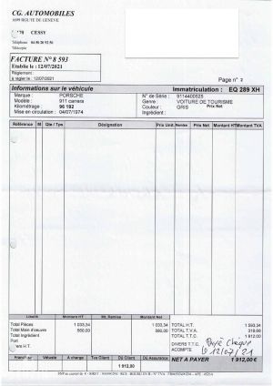 Porsche 911 Type G Carrera 2.7 US - 1974