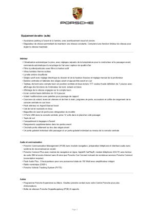 Porsche 911 type 992 Carrera 4S -2020