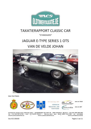 Jaguar E-Type Series 1 Flat Floor - 1961