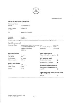 Mercedes-Benz GLE 500e - 2015