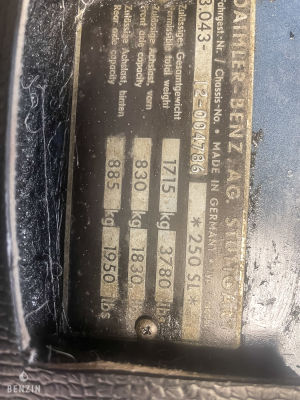 Mercedes-Benz 250 SL Pagode California - 1968