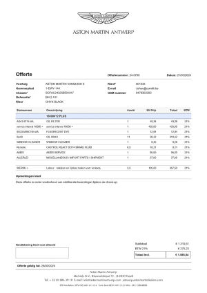 Aston Martin Vanquish S - 2005