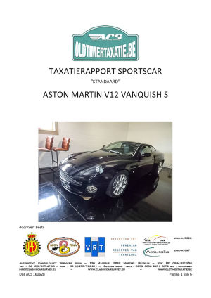 Aston Martin Vanquish S - 2005