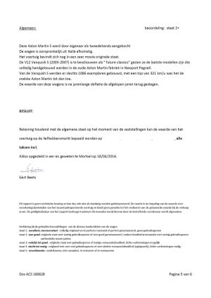 Aston Martin Vanquish S - 2005