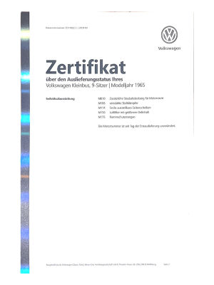 Volkswagen Combi T1 ‘Split’ type 221 - 1965