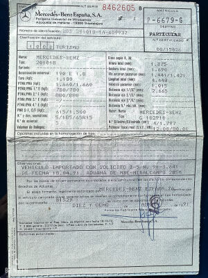 Mercedes-Benz 190E 39k km - 1991