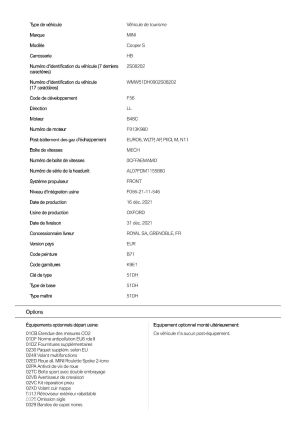 Mini Cooper S f56 - 2022