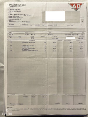BMW 740iA e38 - 1998