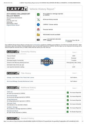 Dodge Challenger SRT Hellcat Redeye Widebody- 2019