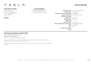 Tesla Roadster - 2011