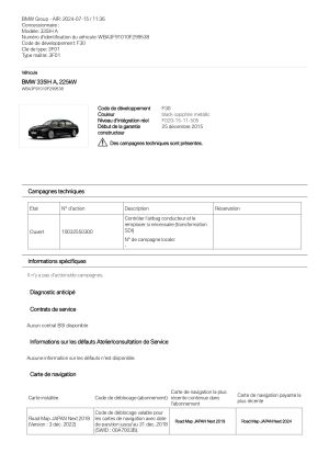 BMW 335i ActiveHybrid 3k km - 2015