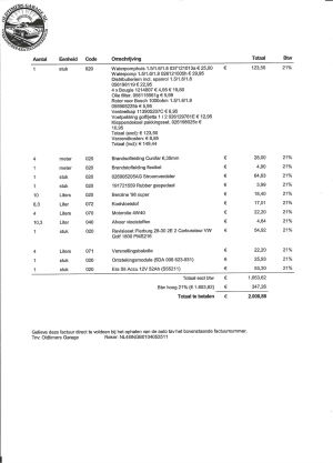 Volkswagen Golf 1 Cabriolet 1.8 GL - 1984