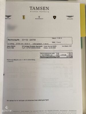 Aston Martin V8 Vantage Roadster 10k km - 2008