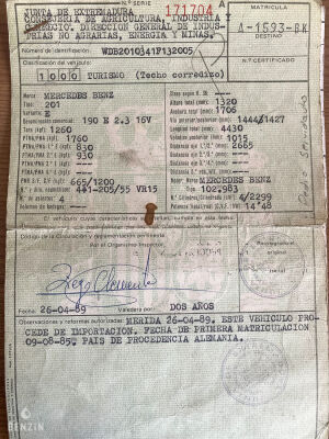 Mercedes-Benz 190E 2.3 16s W201 - 1985