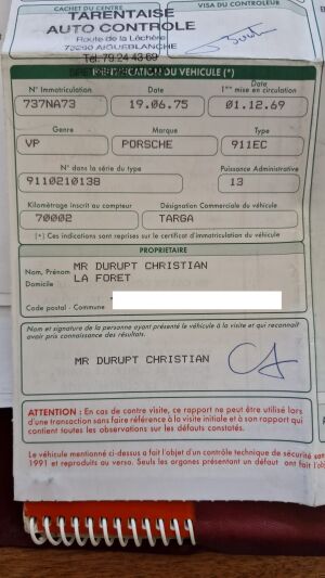 Porsche 911 2.2 E Targa - 1969