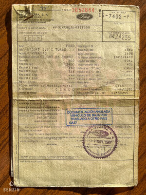 Ford Escort RS Turbo - 1987