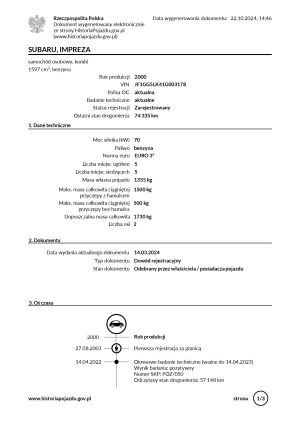 Subaru Impreza 1.6 TS AWD - 2000