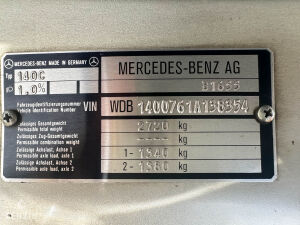 Mercedes-Benz 600 SEC C140 - 1993