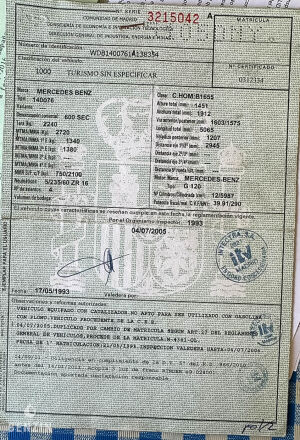 Mercedes-Benz 600 SEC C140 - 1993