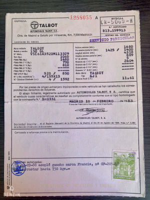 Talbot 150 GL - 1983