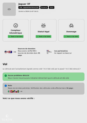 Jaguar XF V6 SC AWD Portfolio - 2015