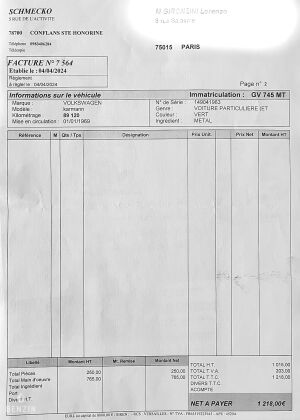 Volkswagen Karmann Ghia - 1969