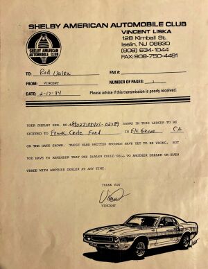 Ford Mustang Shelby GT350 - 1968