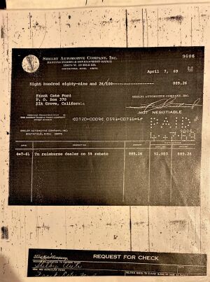 Ford Mustang Shelby GT350 - 1968