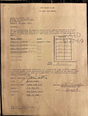 Ford Mustang Shelby GT350 - 1968