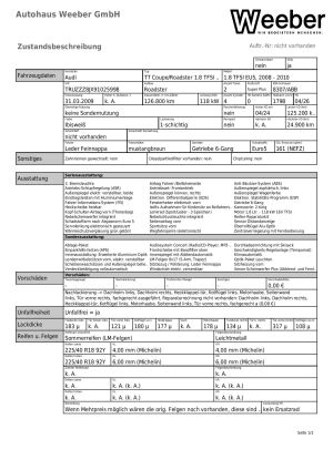 Audi TT Roadster - 2009