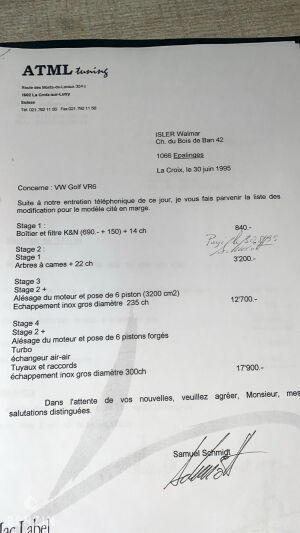 Volkswagen Golf 3 VR6 Vortex - 1992