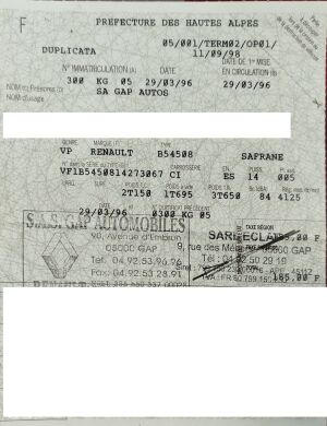 Renault Safrane Biturbo - 1996