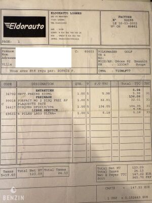 Volkswagen Golf 3 VR6 OBD1 - 1992