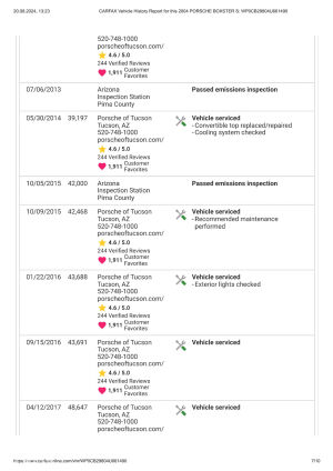 Porsche Boxster S “50 Jahre 550 Spyder” n°1273/1953 - 2004