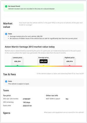 Aston Martin V8 Vantage - 2013