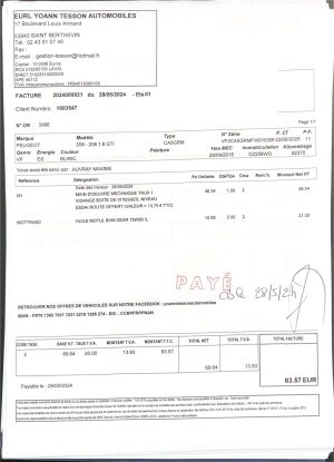 Peugeot 208 GTI 30th n°769/942 - 2015