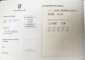 Porsche 911 type 996 Carrera 4 - 2002